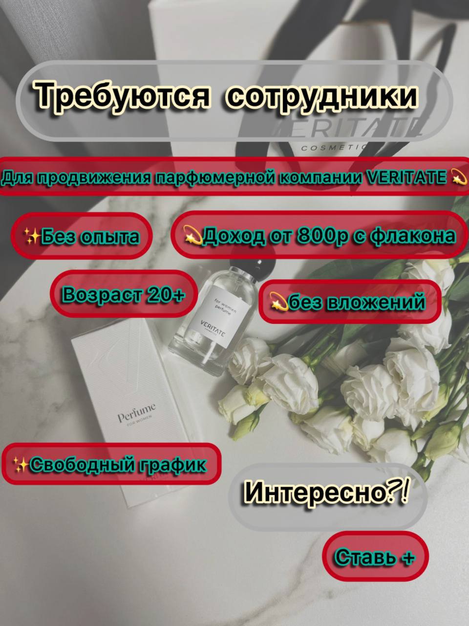 Партнеры в парфюмерную компанию Veritate - Готовый бизнес и оборудование в Самара