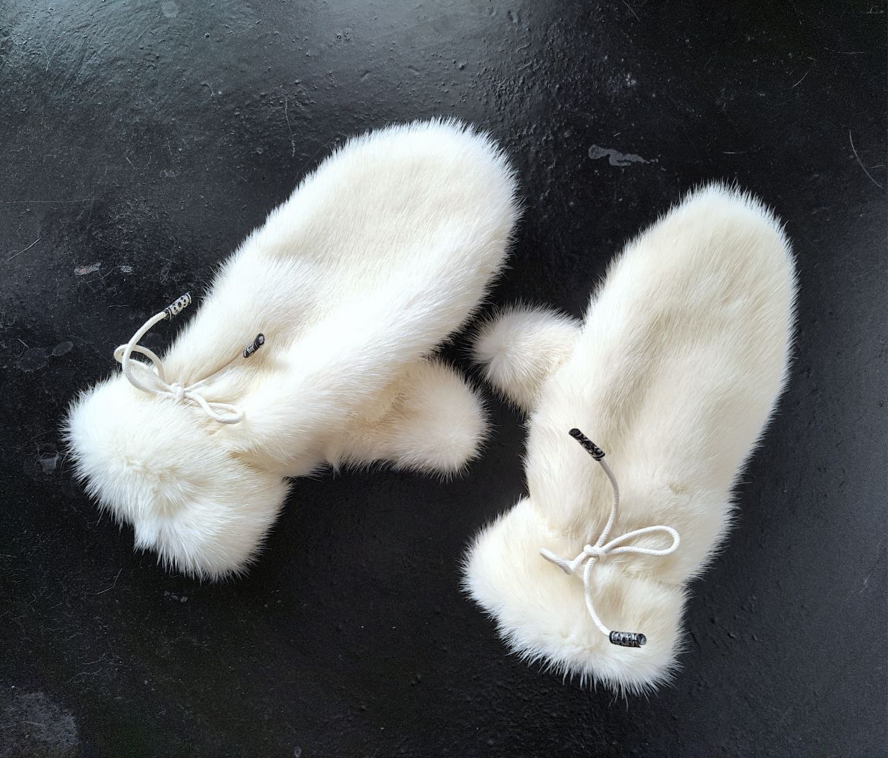Рукавички из натурального меха Норка Домашние тапочки на подошве Теплые вязаные сапожки - Одежда в Улан-Удэ - фото 5