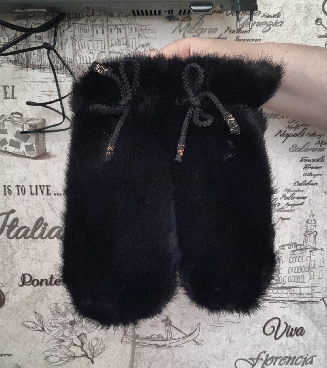 Рукавички из натурального меха Норка Домашние тапочки на подошве Теплые вязаные сапожки - Одежда в Улан-Удэ - фото 6