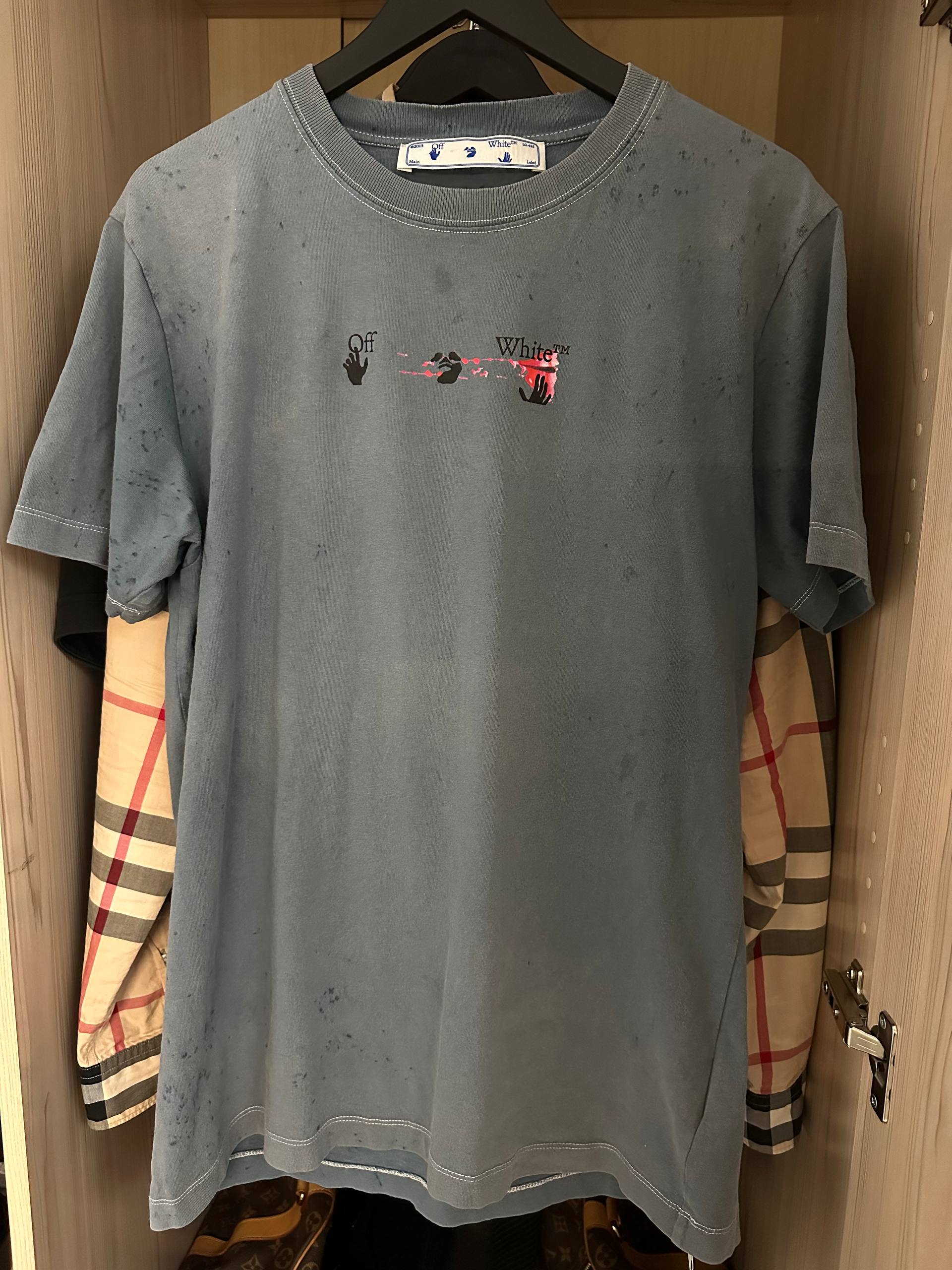 Футболка Off-White Pink Acrylic Arrow ss21 - Одежда в Красноярск - фото 2