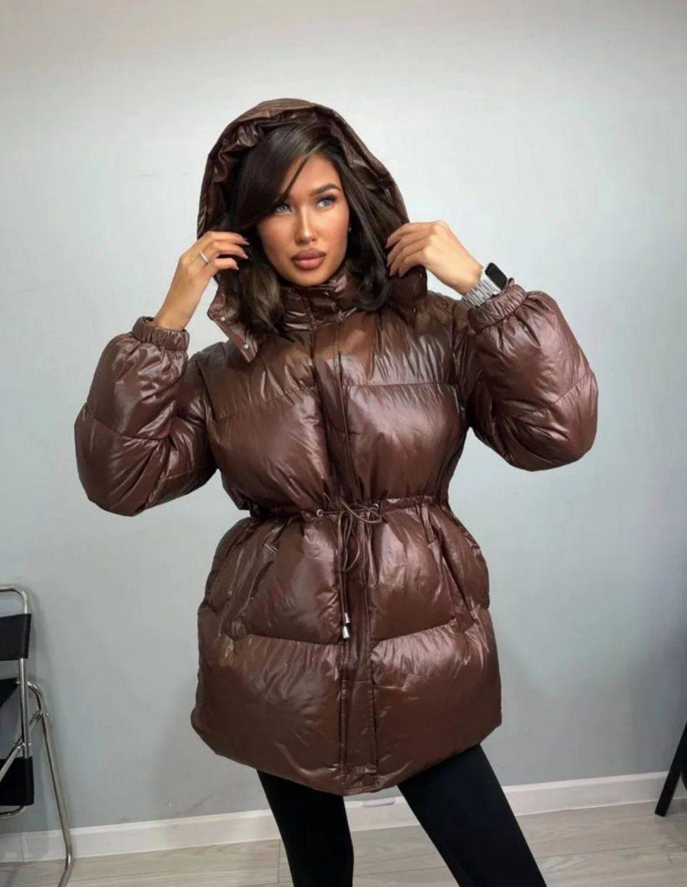 Оригинальная дутая куртка-пуховик зимняя - Одежда в Абакан - фото 3