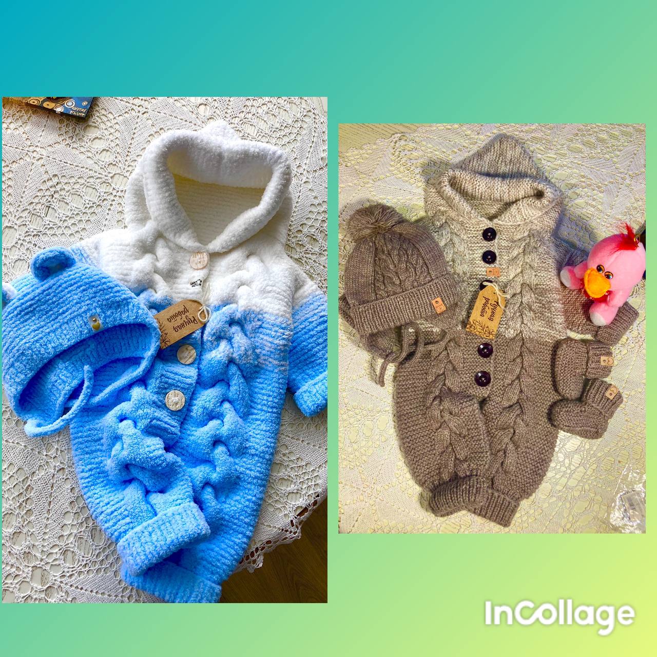 Вязаная одежда для малышей 0-5 месяцев - Товары для детей в Абакан - фото 4