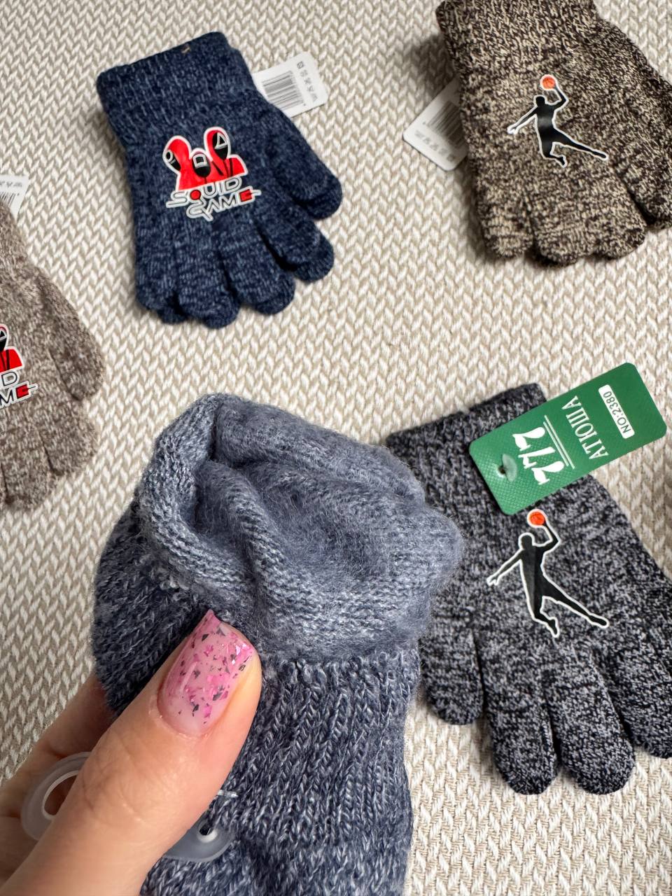 Перчатки детские утепленные - Одежда в Красноярск