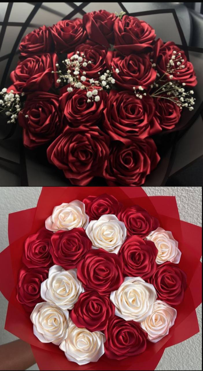 Розы из лент ручной работы - Хобби и отдых в Красноярск