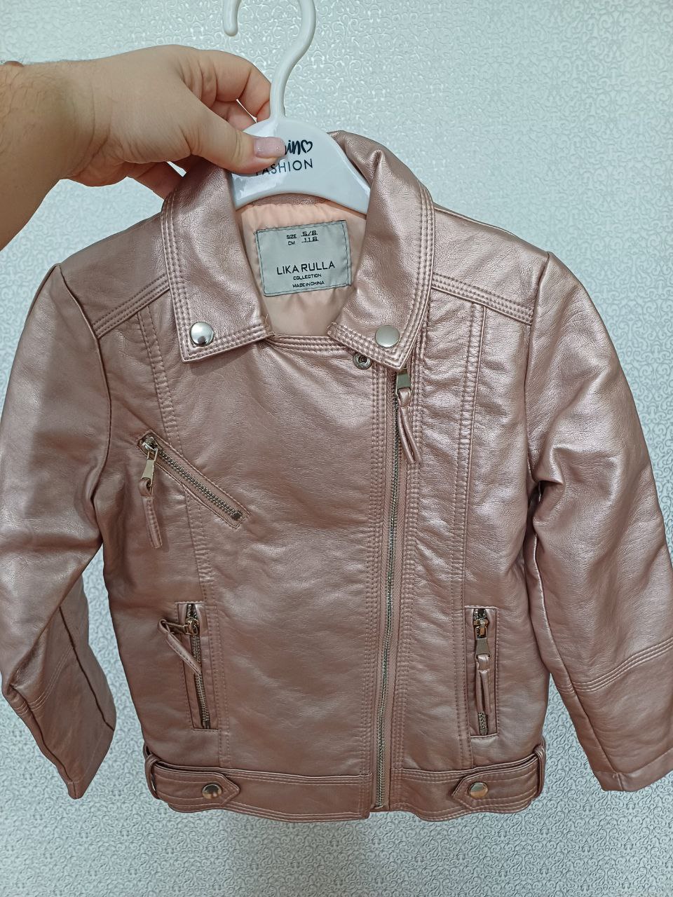 Кожаная куртка для девочки - Одежда в Сургут