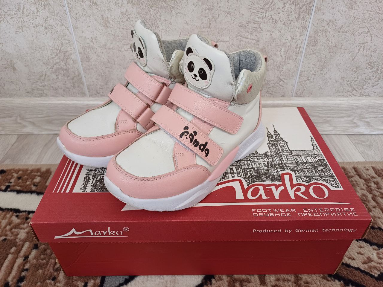 Кожаные кроссовки для девочки Marko - Одежда в Сургут