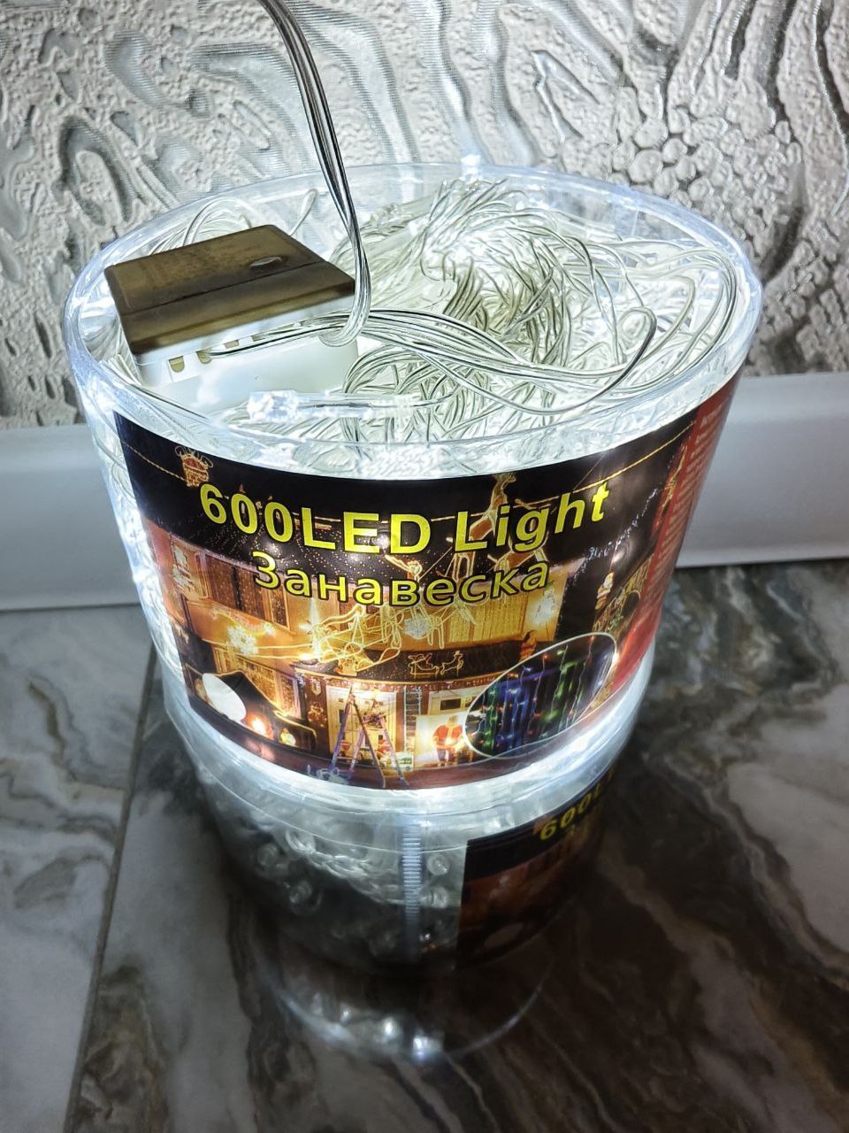 Новогодняя штора гирлянда 3x3 метра - Хобби и отдых в Красноярск - фото 3