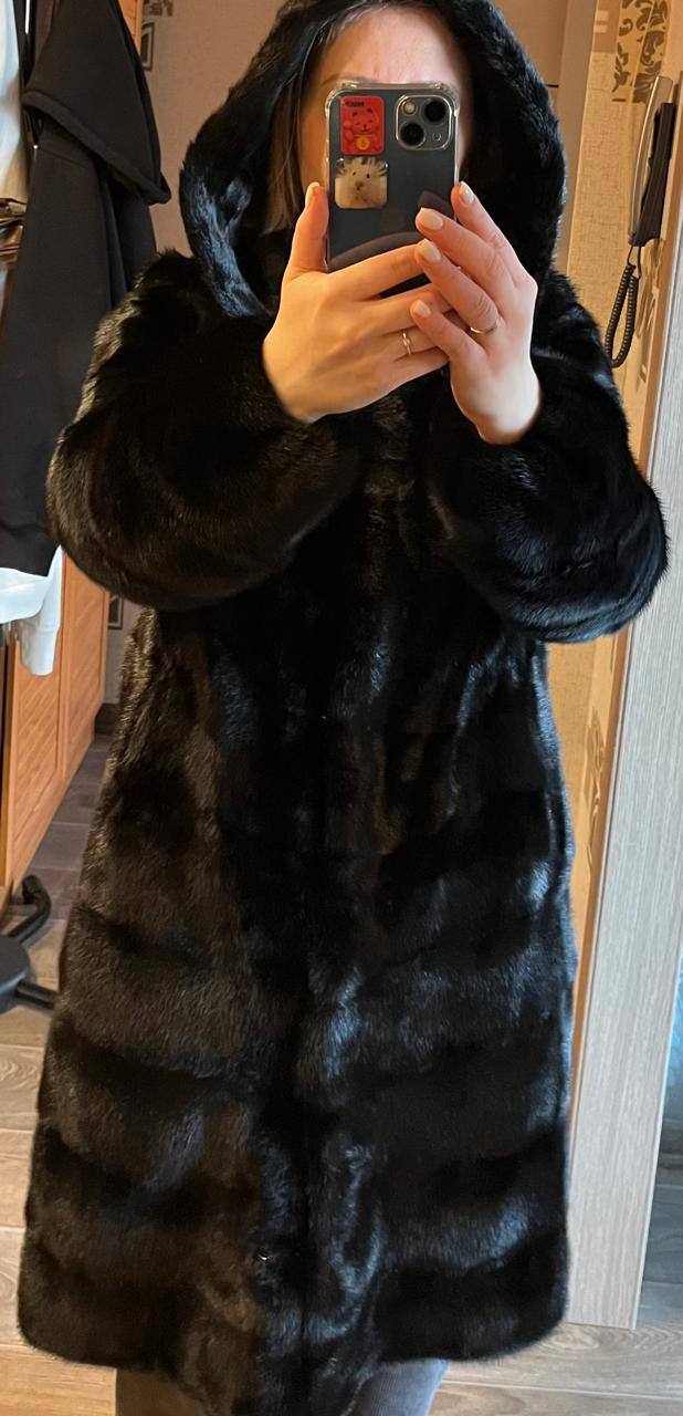 Шубка с капюшоном натуральная норка - частное объявление в Омск