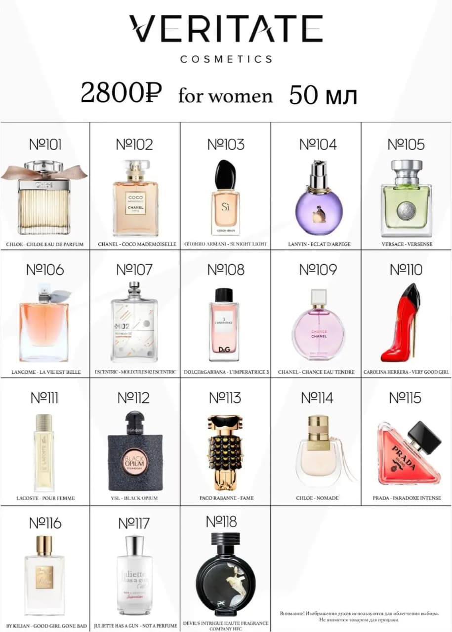 Элитные духи Veritate - Красота и здоровье в Сургут