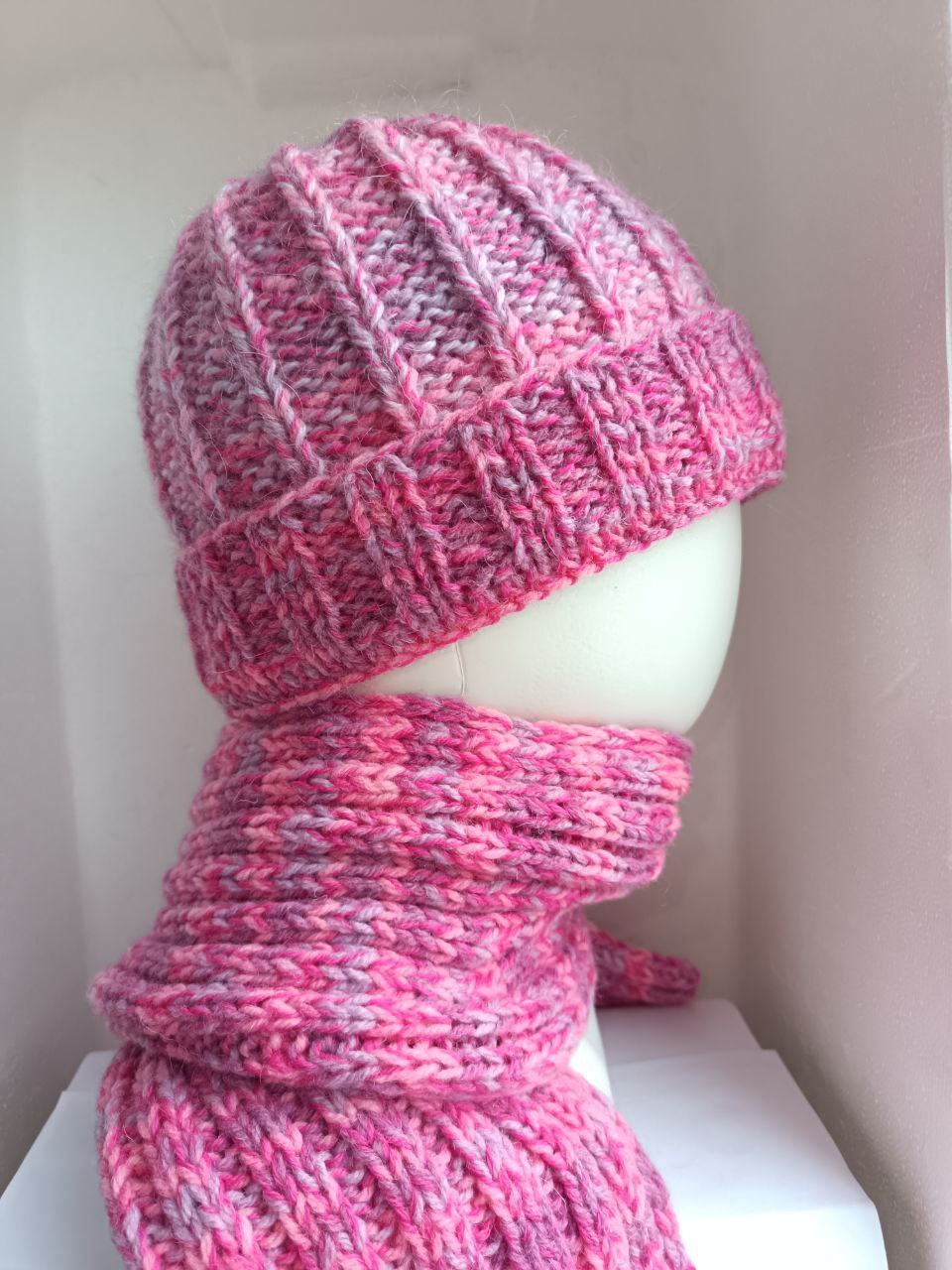 Шапка полушерсть с пухом и мохером - Одежда в Москва - фото 2