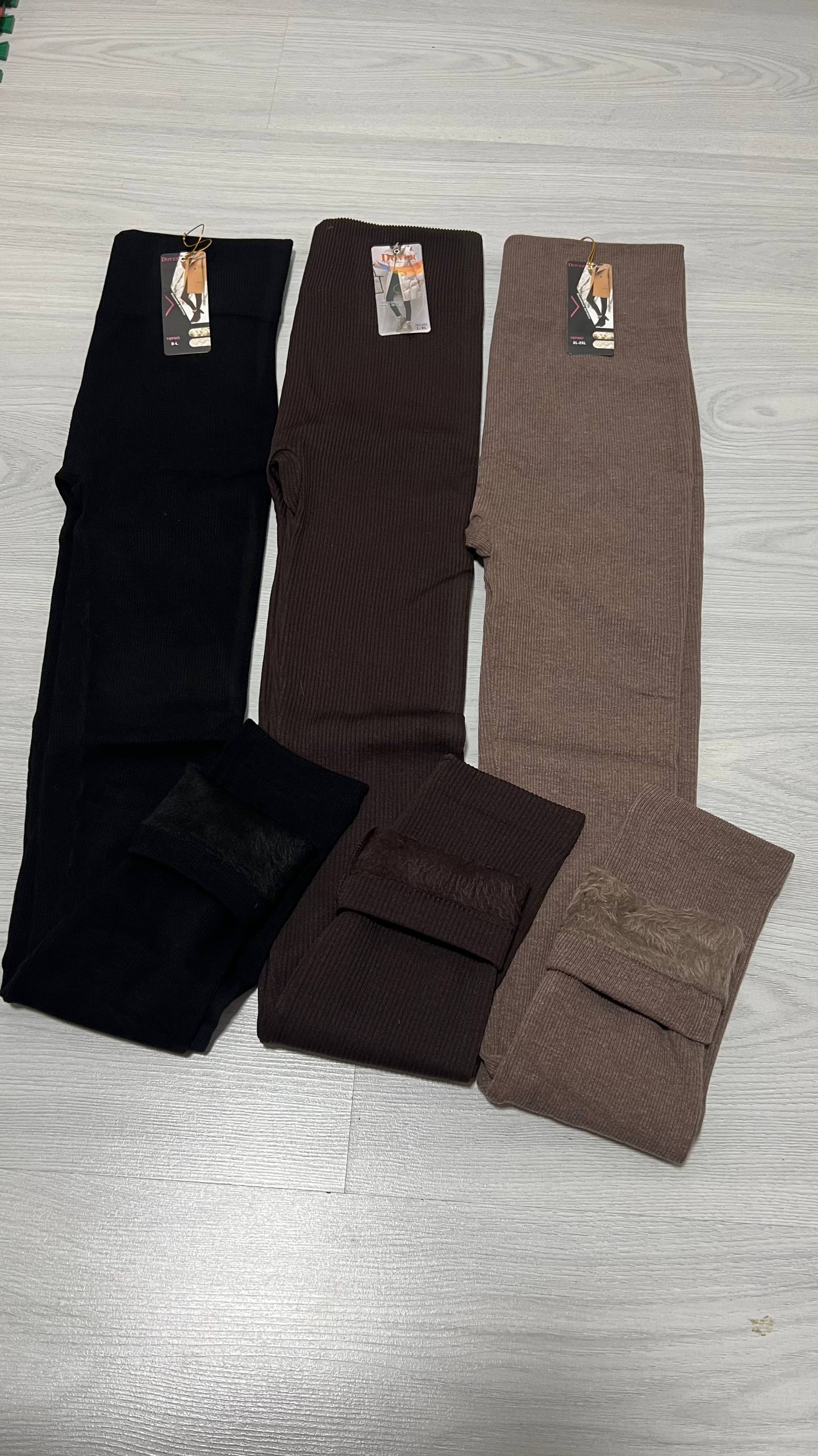 Трендовые утепленные лосины в рубчик - Одежда в Долгопрудный - фото 5