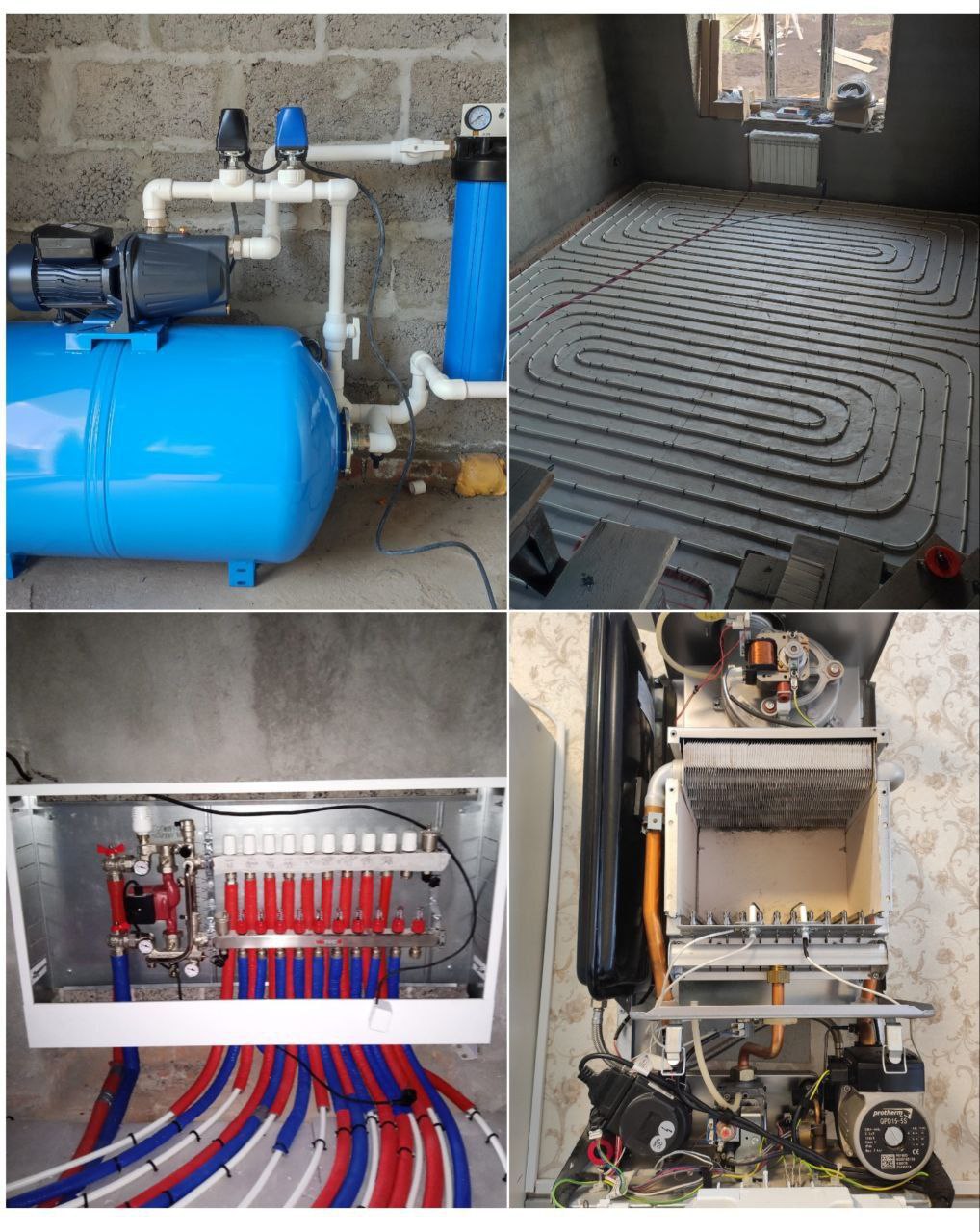 Монтажные работы систем отопления и водоснабжения - Услуги в Оренбург