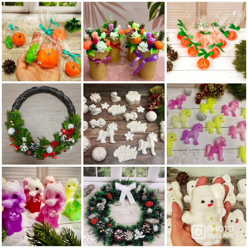 Новогодние венки, букеты, подарки из мыла и гипса - частное объявление в Оренбург