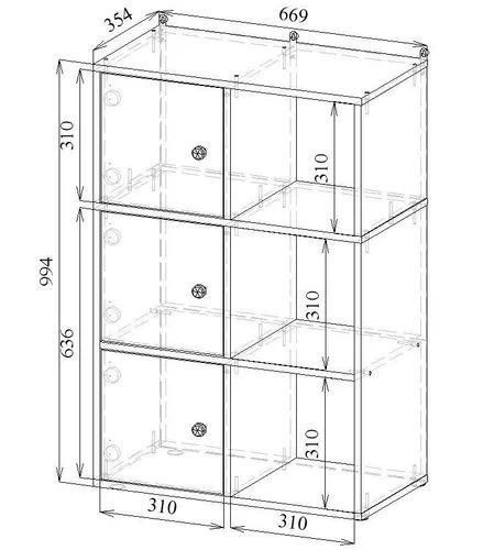 Стеллаж с тремя дверцами - Для дома и дачи в Подольск | Климовск