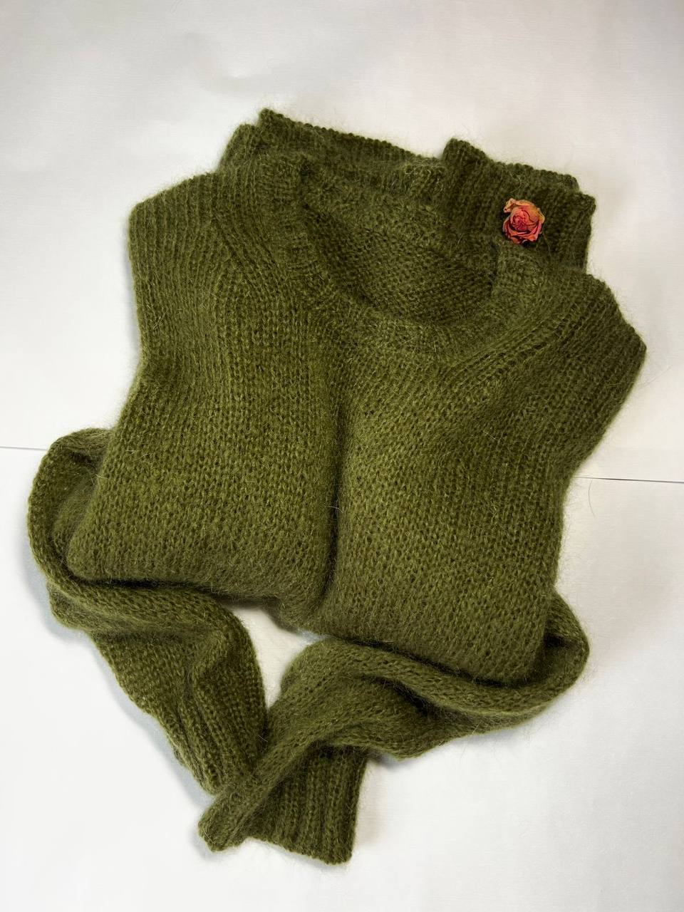 Свитер на зиму из альпаки и шелка - Одежда в Химки - фото 3