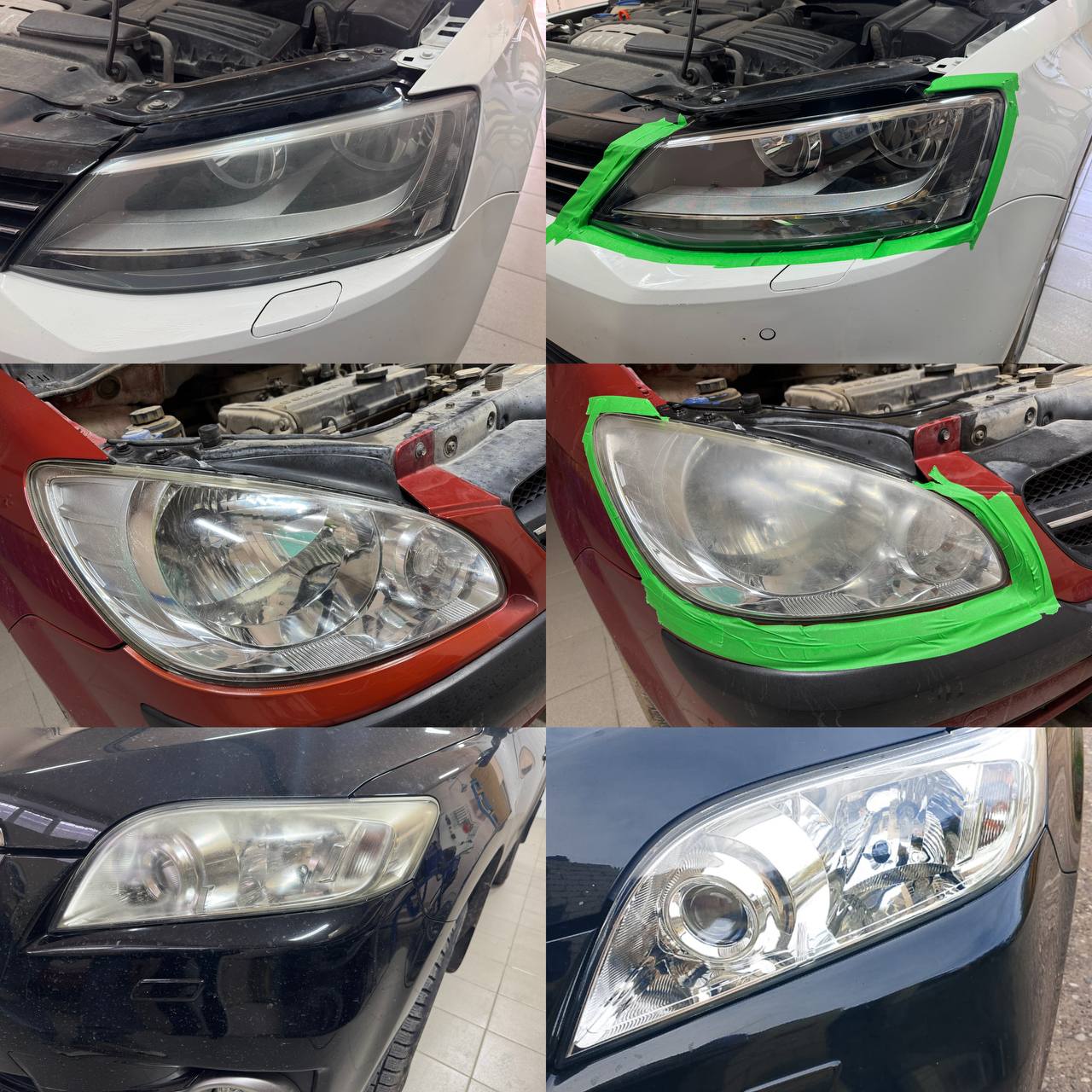 Полировка фар автомобиля - Услуги в Астрахань