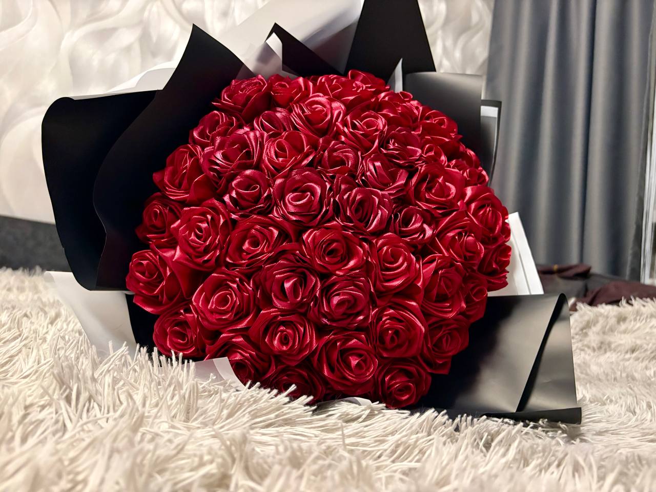 Букет из атласной ленты на заказ - Хобби и отдых в Самара - фото 3