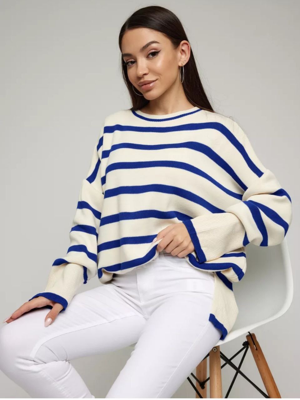 Свитера женские новые в полоску - Одежда в Уфа - фото 4