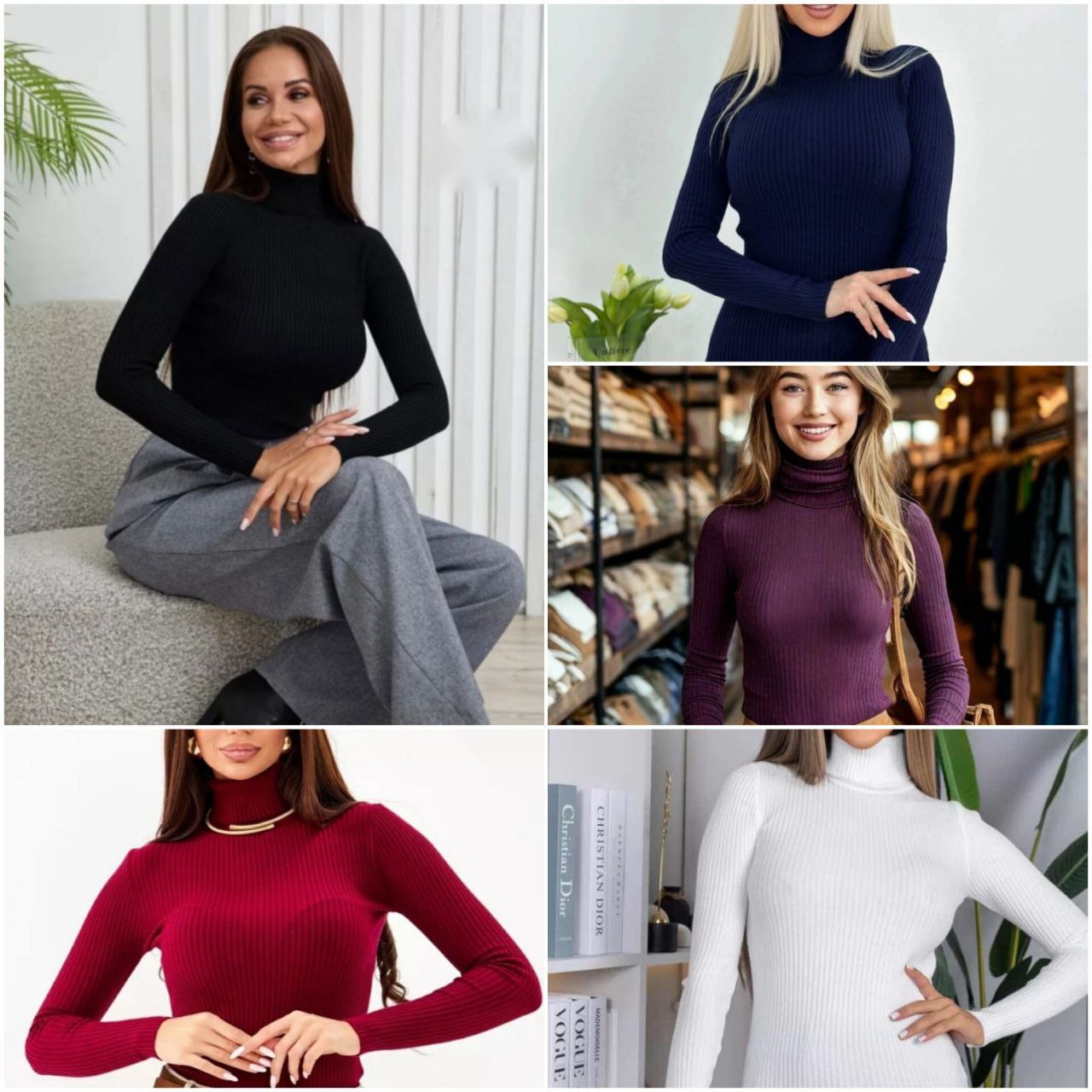 Шикарные кашемировые водолазки в рубчик - Одежда в Чебоксары