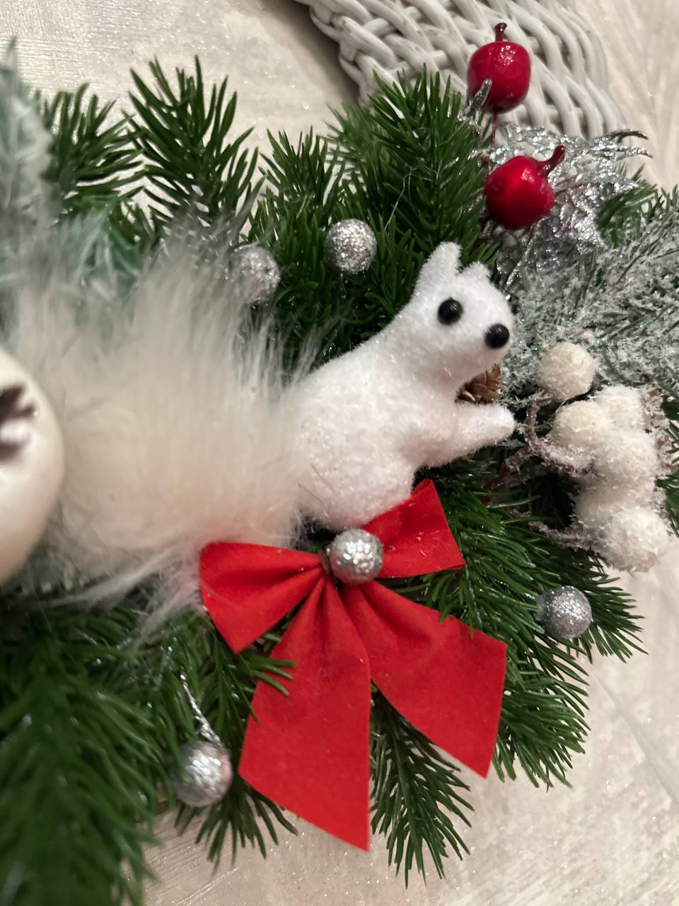 Новогодний венок из искусственного ротанга - Для дома и дачи в Чебоксары - фото 3