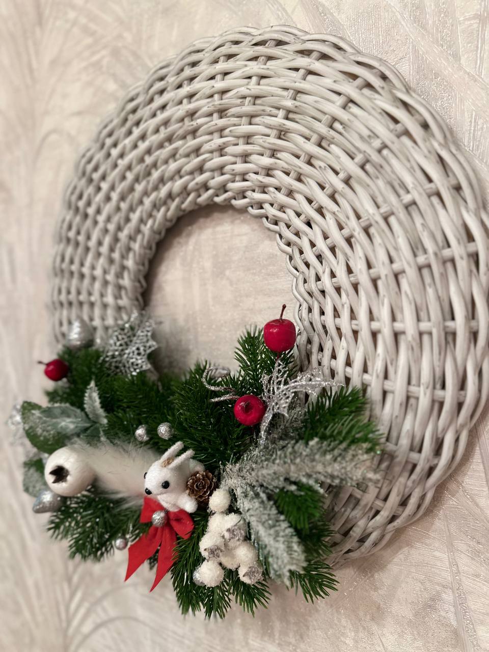 Новогодний венок из искусственного ротанга - Для дома и дачи в Чебоксары - фото 4