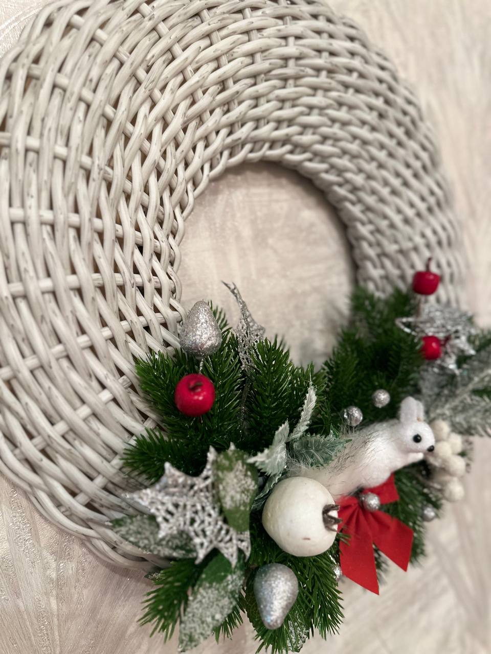 Новогодний венок из искусственного ротанга - Для дома и дачи в Чебоксары - фото 5