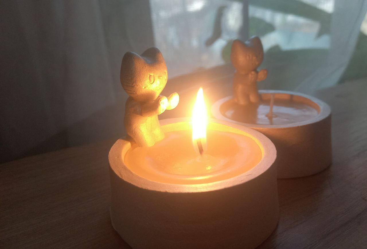 Свеча Котик греет лапки - Хобби и отдых в Владивосток - фото 4