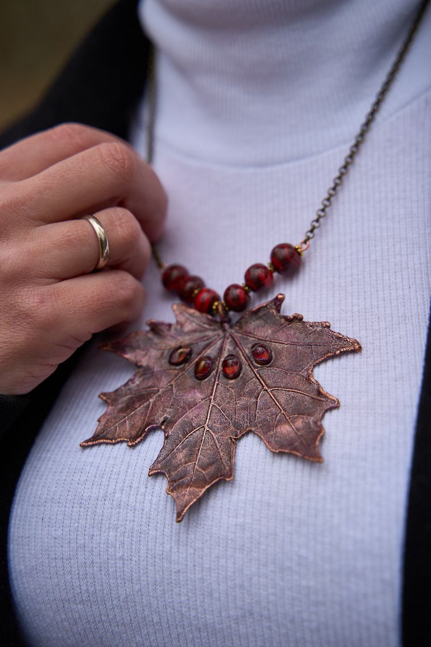 Украшения из настоящих листьев и цветов методом гальванопластики - частное объявление в Норильск