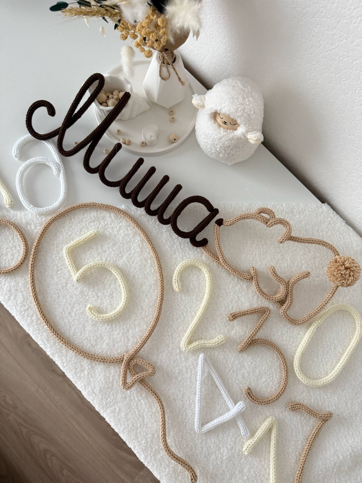 Вязаные имена и декор для детских комнат - Товары для детей в Люберцы - фото 4