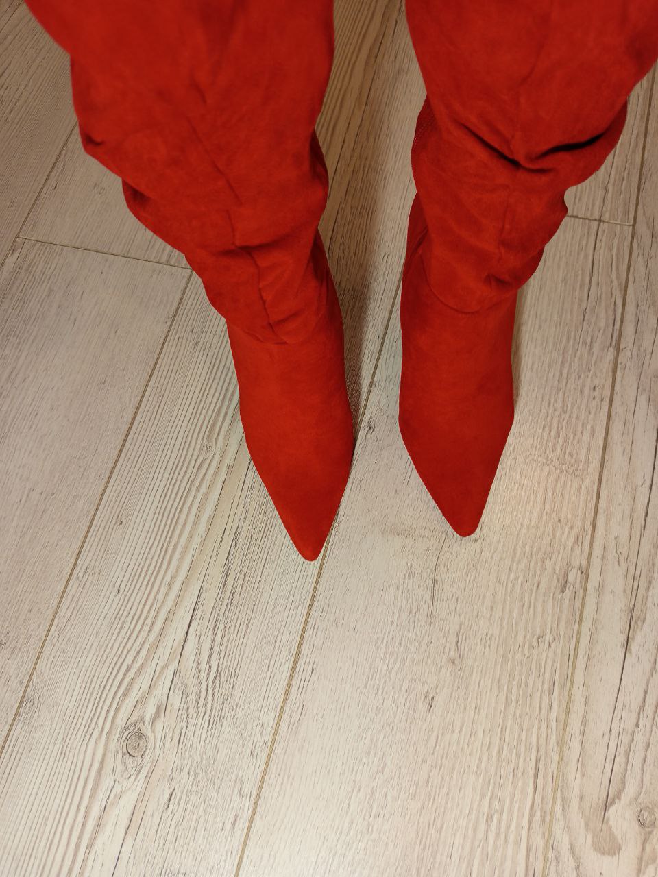 Ботфорты алые размер 40 - Одежда в Люберцы - фото 2