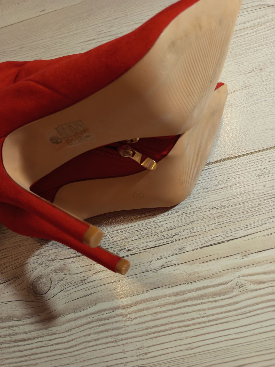 Ботфорты алые размер 40 - Одежда в Люберцы - фото 3