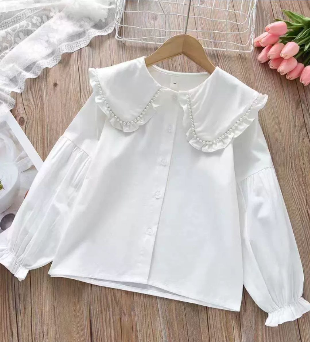 Нарядная рубашка с бусинами - Одежда в Казань - фото 3