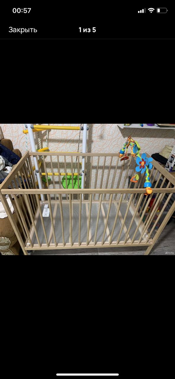 Кроватка икеа с мобилем тини лав - Товары для детей в Астрахань - фото 4