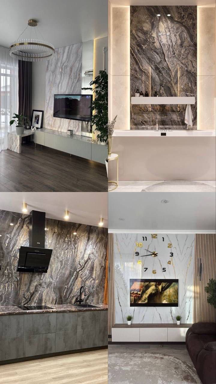 Стеновые панели ПВХ Гибкий мрамор - Для дома и дачи в Набережные Челны