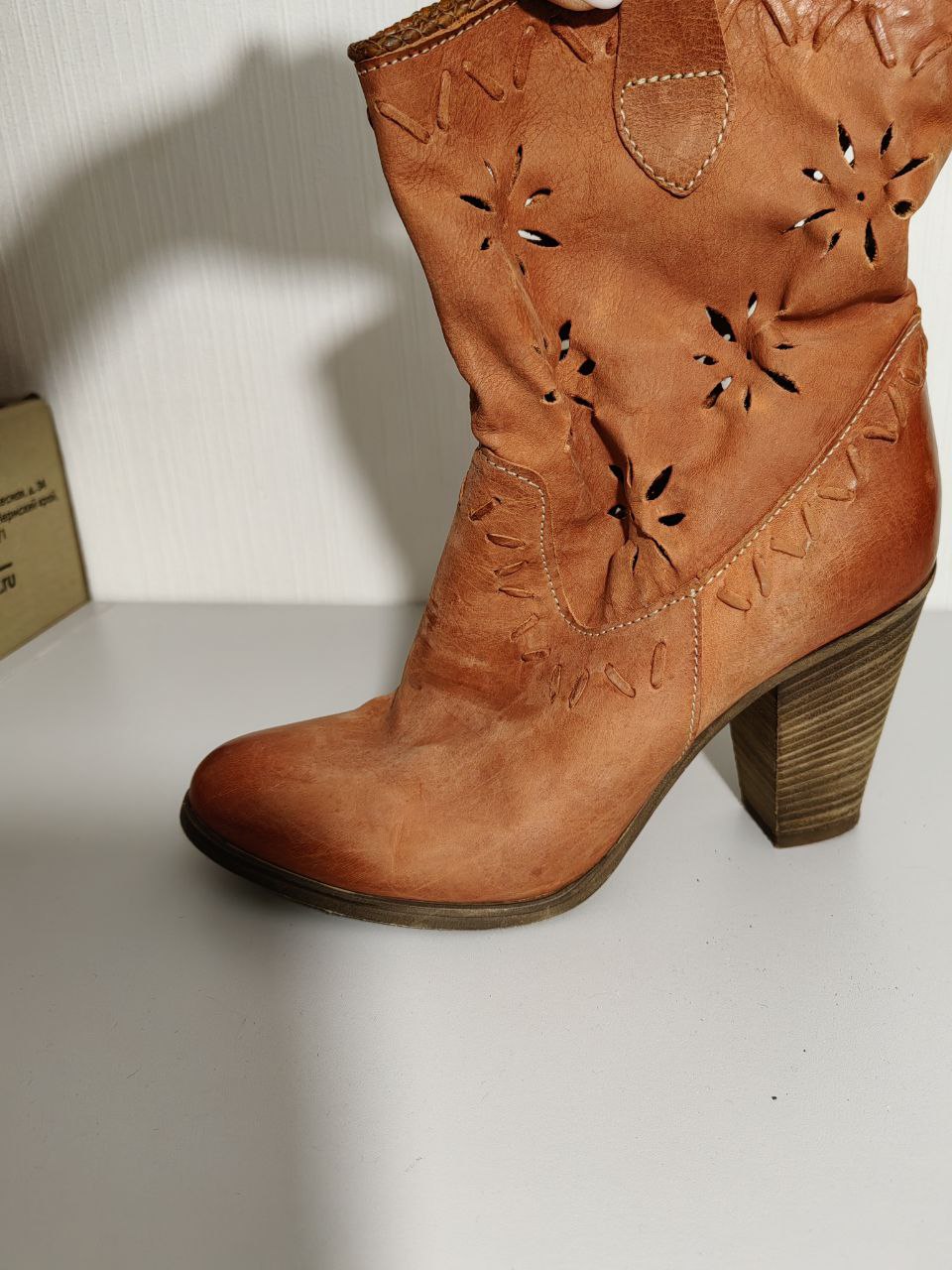 Продам казаки натуральная замша 37 размер - Одежда в Балашиха - фото 2