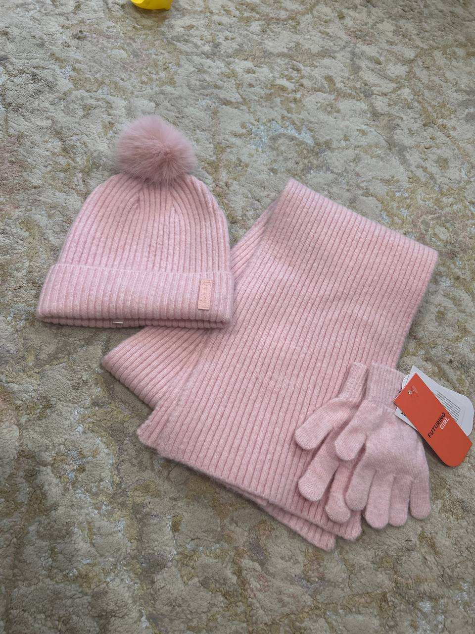 Шапка шарф перчатки для девочки - Одежда в Подольск - фото 4