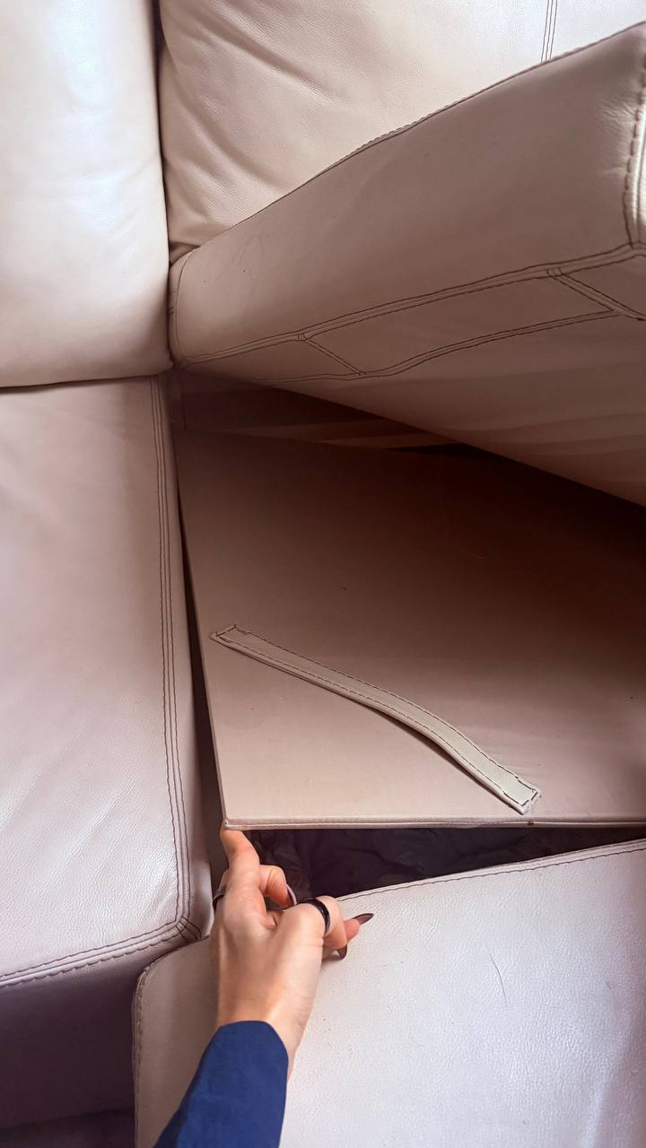 Диван из натуральной кожи с выкатным спальным местом - Для дома и дачи в Химки - фото 4