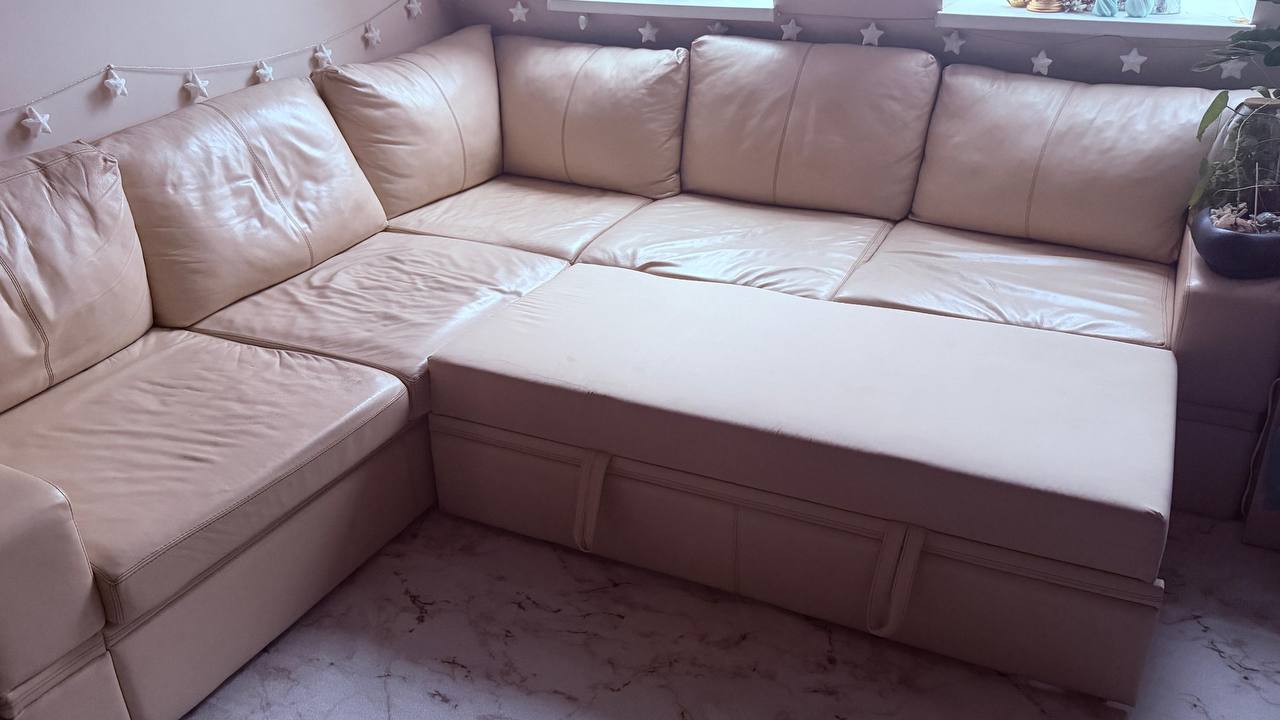 Диван из натуральной кожи с выкатным спальным местом - Для дома и дачи в Химки - фото 6